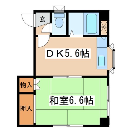 メゾン佐々木の物件間取画像